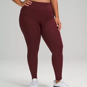 Swift Speed High-Rise Tight 28" Colour Red Merlot Size 4